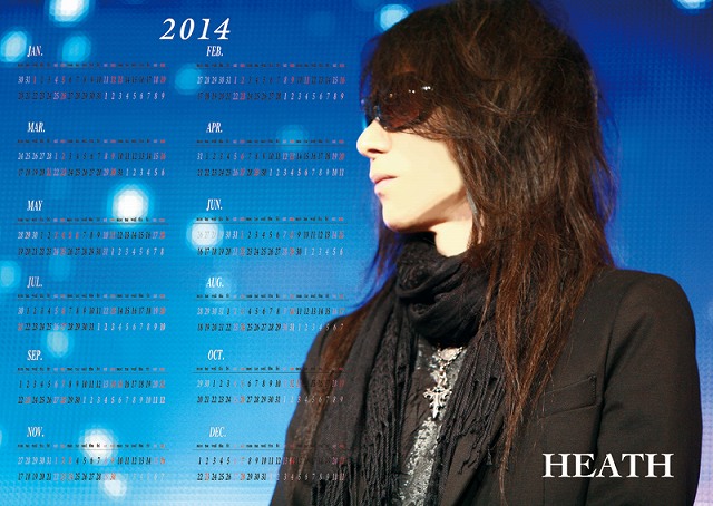 2014 HEATH calendar直筆サイン入り | heath official e-shop